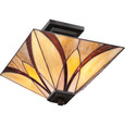 Quoizel  Transitional Semi-flush tiffany valiant 2lt QZL-TFAS1714