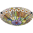 Quoizel Lighting TF1716 Traditional Flush mount tiffany 2 light vintage bron