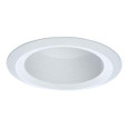 Halo 6125 6" Full Cone White Baffle, White Self-Flange Ring