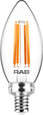 RAB B11 Decorative LED Candelabra Bulb (5W–5W, 2700K, 90 CRI, Clear/Frosted Filament, E12/E26 Base)