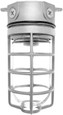 RAB VX100 Vaporproof Ceiling Fixture (100W, 4-Inch Box, Glass Globe with Cast Guard, 1/2″ or 3/4″ Hub)