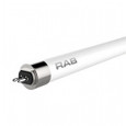 RAB T8HO LED Linear Tube – 8-Foot, 40W, R17d Base, Double-Ended Ballast Bypass