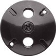 RAB C103 Series Weatherproof Round Cover – 3-Hole, Selectable Finish