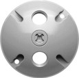 RAB C103 Series Weatherproof Round Cover – 3-Hole, Selectable Finish