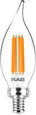 RAB BA11 Decorative LED Candelabra Bulb (5W–5W, 2700K, 90 CRI, Clear/Frosted Filament, E12/E26 Base)