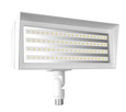 RAB FFLED Small LED Floodlight – 18W–46W Field Adjustable or Fixed 5000K, 120–277V, Knuckle Mount, Bronze/White (Optional Photocell)