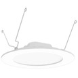 RAB LED Retrofit Wafer Downlight (4"-6″, 11W–15W, Selectable 5CCT, CRI 90, Triac Dimmable, White, Baffle or Smooth Trim)