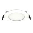 RAB 4″ Wafer LED Downlight (9W-10.5W, Selectable CCT, Round/Square, Baffle or Smooth Trim, White Finish)