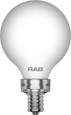RAB G16.5 LED Globe Bulb – 3W, E12/E26 Base, 90 CRI, 2700K/5000K, Clear or Frosted Filament