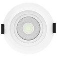 RAB Recessed Gimbal LED Downlight – 2"/5"/4", 6W–15W, 5CCT Selectable, 58° Beam, Round White