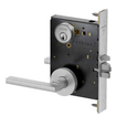 Schlage PM056 Grade 1 Entrance/Office with Automatic Unlocking Mortise Lock, Standard Cylinder - Neptune Lever