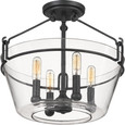 Quoizel Lighting WEL1717 Transitional Semi-flush mount 4 light