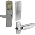Schlage Electronics Less Reader Stand Alone Classroom/Storeroom, Exit Trim for Rim or CVR (Concealed Vertical Rod/Cable) Exit Devices, Rhodes Lever, Key-in-Lever, Less Cylinder, UL, Field Reversible Handing, Grade 1
