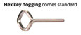 Von Duprin 33A Series - 3347A-EO Concealed Vertical Rod Exit Device, Exit Only - Less Bottom Rod