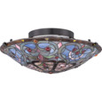 Quoizel Lighting TF1805 Traditional Flush mount tiffany 16"d vintage
