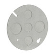 Crouse-Hinds 4" Steel Concrete Box Plate with Multiple Knockouts