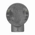 Eaton Crouse-Hinds Condulet GUAB Series Feraloy® Iron Alloy, B Shape Conduit Outlet Boxes with Cover
