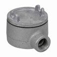 Eaton Crouse-Hinds Condulet GUAB Series Feraloy® Iron Alloy, B Shape Conduit Outlet Boxes with Cover