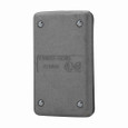 Eaton Crouse-Hinds DS100G Single-Gang Blank Cover, Cast Aluminum, Gasket Seal