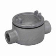 Eaton Crouse-Hinds Condulet GUAC Series Feraloy® Iron Alloy, C Shape Conduit Outlet Boxes with Cover