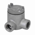 Eaton Crouse-Hinds Condulet GUAL Series Feraloy® Iron Alloy, L Shape Conduit Outlet Boxes with Cover