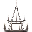 Quoizel  Transitional Chandelier 12 lgt QZL-VYR5012