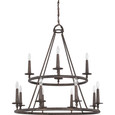 Quoizel  Transitional Chandelier 12 lgt QZL-VYR5012