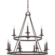 Quoizel Lighting VYR5012 Transitional Chandelier 12 Light