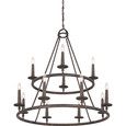 Quoizel Lighting VYR5012 Transitional Chandelier 12 Light