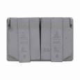 Eaton Crouse-Hinds WLRD1 Wet Location Electrical Cover - Horizontal Duplex, Aluminum
