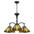 Quoizel Lighting TFST5103 Transitional Tiffany 3 lt chandelier vb