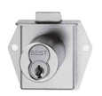 BEST 5L Series Standard Cabinet Lock, 7-Pin Housing; Mortise Mounting, Dead-Locking Latch Type, Vertical Hand, Satin Chrome