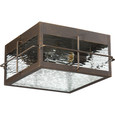 Quoizel Lighting WAR1612 Transitional Outdoor flushmount 2 lights gilded bronz