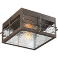 Quoizel Lighting WAR1612 Transitional Outdoor flushmount 2 lights gilded bronz