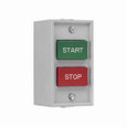 Eaton Pushbutton 30.5mm Heavy-Duty Control Station Red Flush Mount Die-Cast START/STOP Surface Mount Two-Element 10250H Series