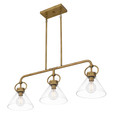 Quoizel Lighting WBS136 Traditional Linear chandelier 3 lights weathered br