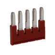 Eaton XB IEC Plug-in Bridge for Cross Connections - Red 10-Position Terminal Block Bridge