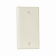 Eaton Standard Size Blank Wallplate Almond Thermoset Single Gang