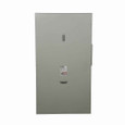 Eaton MTB Main Terminal Box, NEMA 3R - front view, largest form factor with top latch handle and Eaton label