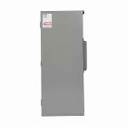 Eaton MTB Main Terminal Box, NEMA 3R - front view with Eaton label and warning decals