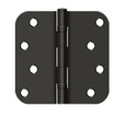 Orca Hardware 4" x 4" x 5/8" Radius Corner Spring Hinge, Z Hole Pattern