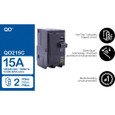 Schneider QO Series Plug-On Miniature Circuit Breakers — 2-Pole, 10–200A Thermal-Magnetic