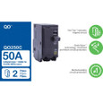 Schneider QO Series Plug-On Miniature Circuit Breakers — 2-Pole, 10–200A Thermal-Magnetic