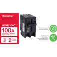 Schneider HOM Plug-On Circuit Breakers — 2-Pole, 15–200A