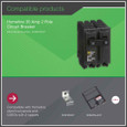 Schneider HOM Plug-On Circuit Breakers — 2-Pole, 15–200A