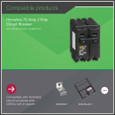 Schneider HOM Plug-On Circuit Breakers — 2-Pole, 15–200A