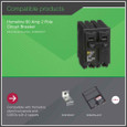 Schneider HOM Plug-On Circuit Breakers — 2-Pole, 15–200A