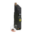 Schneider Mini Circuit Breaker, QO, 1 Pole, 120VAC, 10kA, Bolt On, 6mA grd Fault A, Pigtail [TAA]