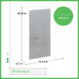 Schneider QOC Series Convertible Load Center Covers — Surface & Flush Mount (30–54 Spaces)