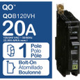 Schneider Mini Circuit Breaker, QO, 1 pole, 120/240VAC